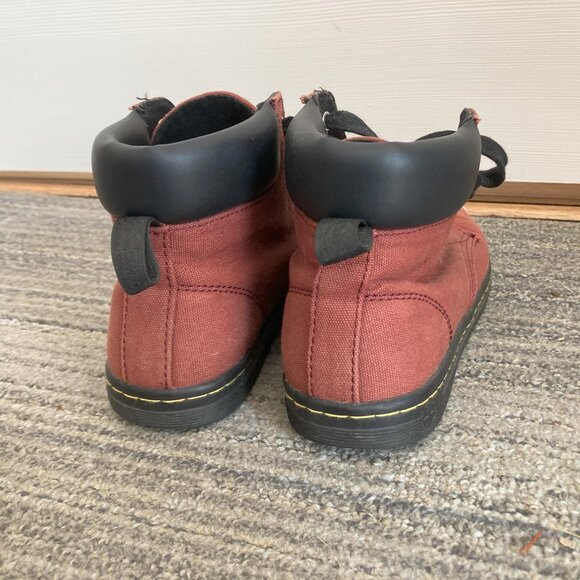 Dr. Martens Red Canvas Shoes - Picture 2 of 4